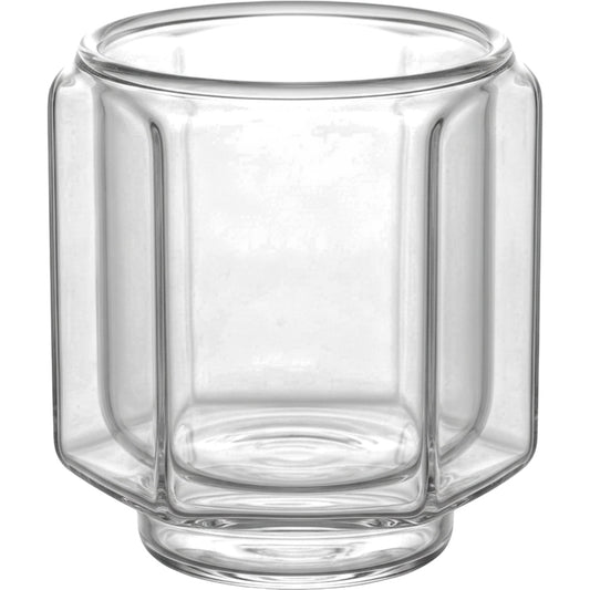 Ygbxw Double-Wall Borosilicate Hexagonal Espresso Cup 3 oz Clear - Product view